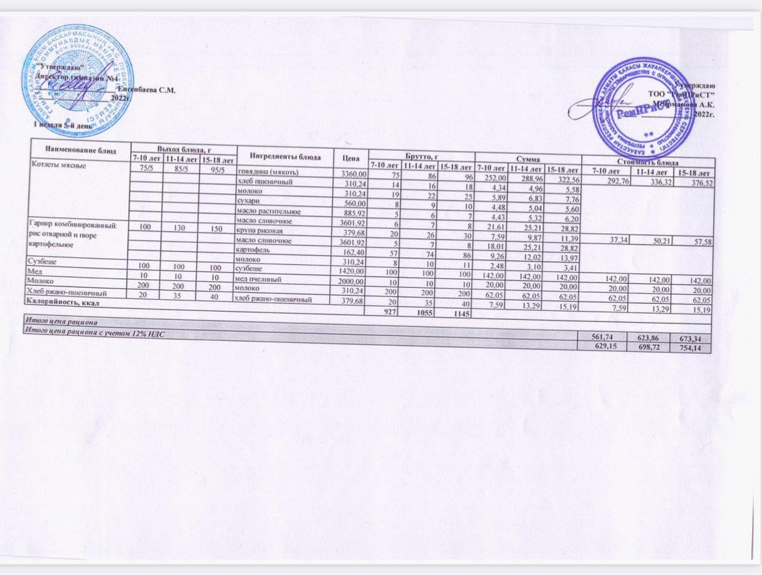 Меню (зима-весна) 04.03.2022г.