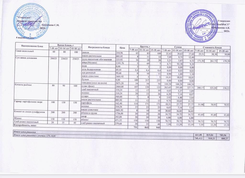 Меню (осень-зима) 31.03.2022г.