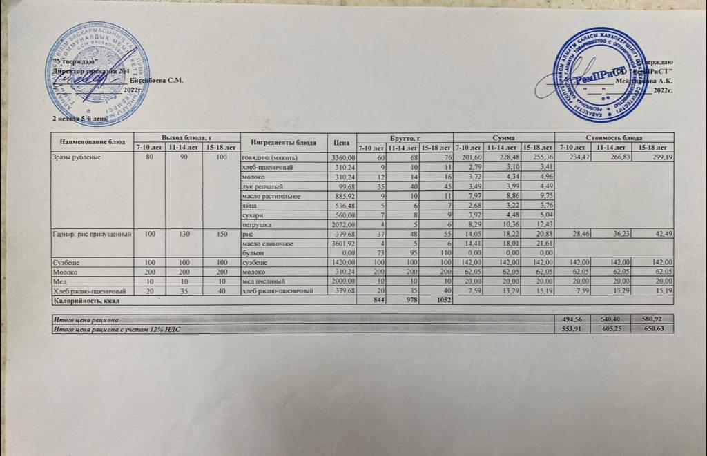 Меню (зима-весна) 15.04.2022г.