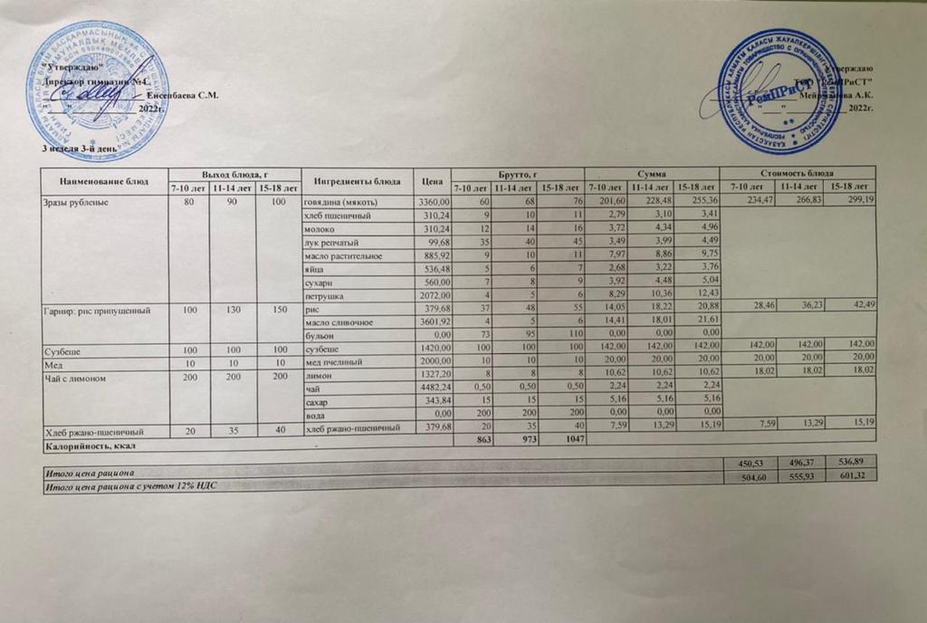 Меню (зима-весна) 18.05.2022г