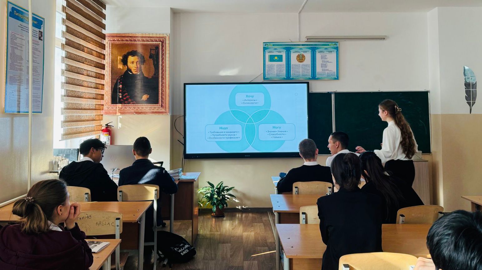 Орыс тілі сабағы. Урок русского языка